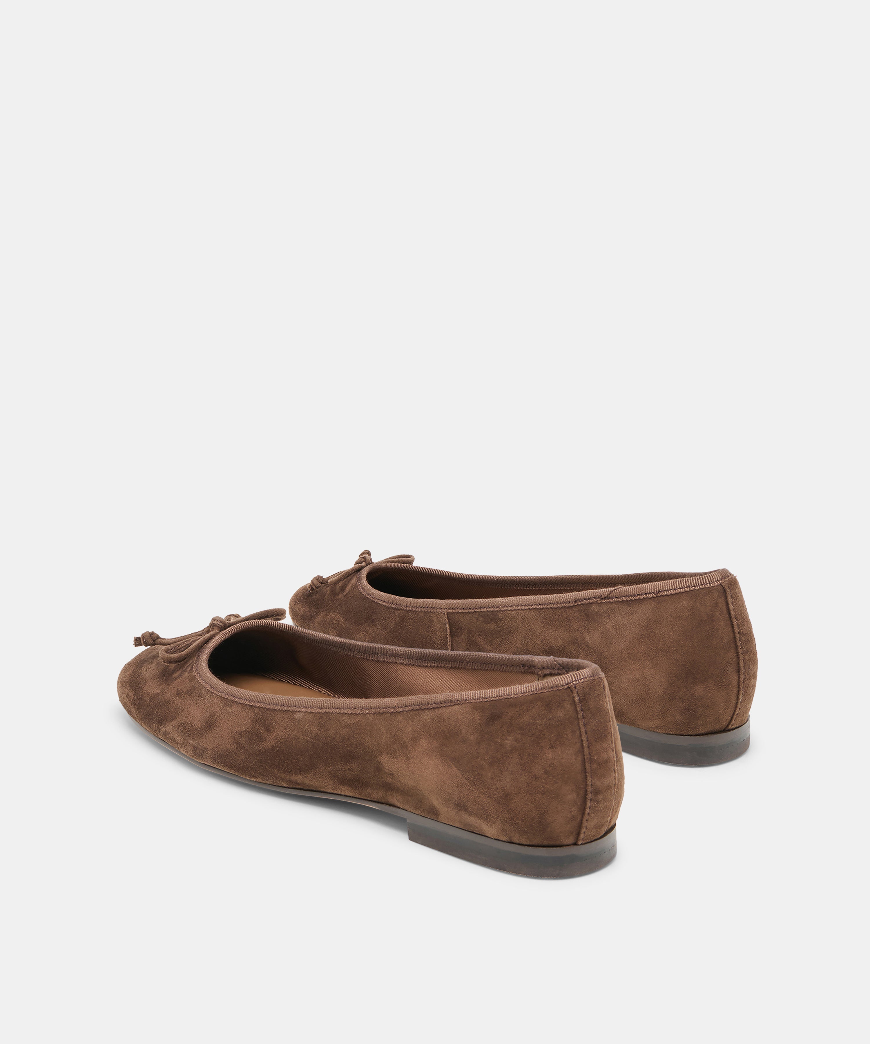 RITLA BALLET FLATS DK BROWN SUEDE