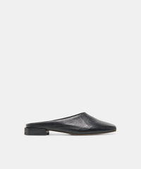 MACLYN FLATS BLACK LEATHER