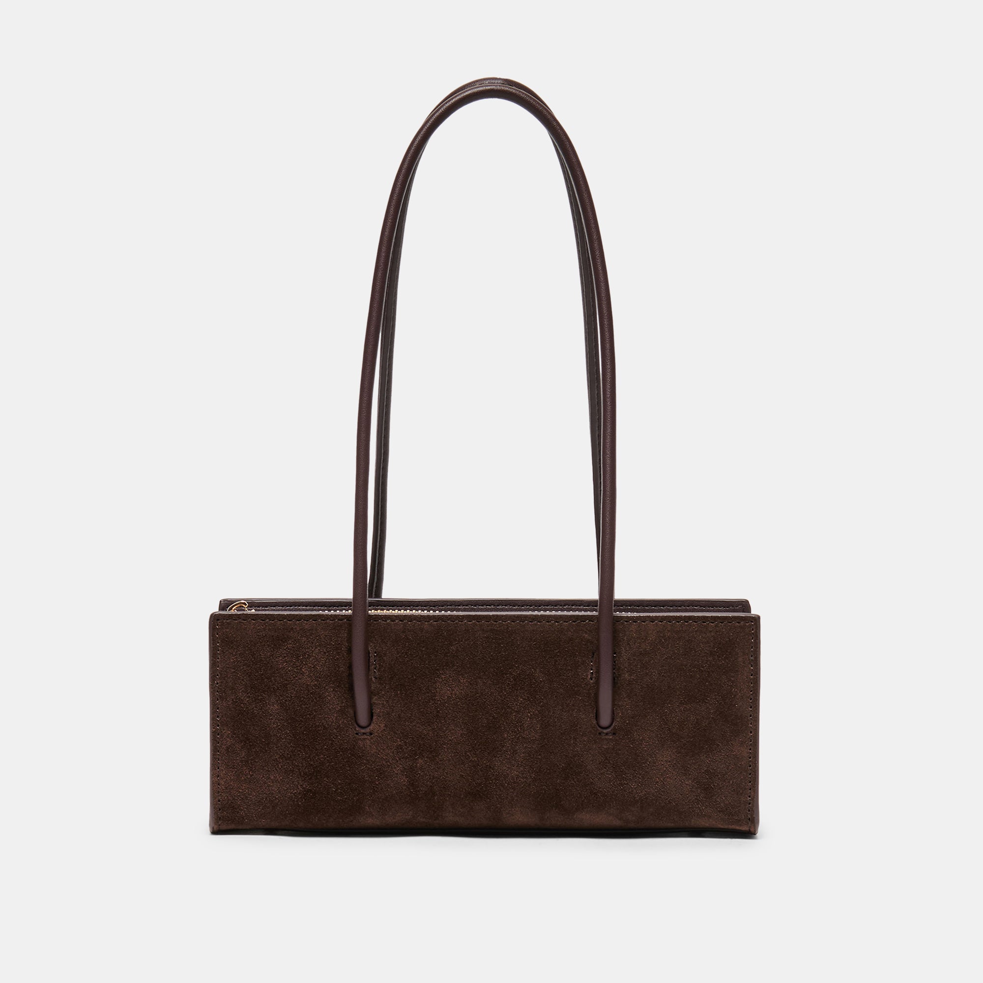 BESTIE HANDBAG ESPRESSO SUEDE