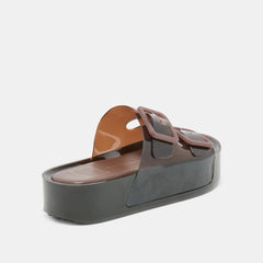 JULIO X SANDALS CHOCOLATE VINYL